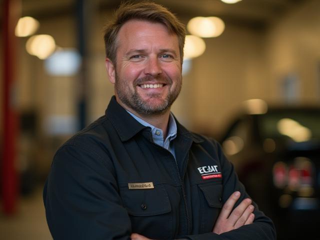 Portrait du fondateur d'Éclat Auto Detailing présentant la philosophie de travail