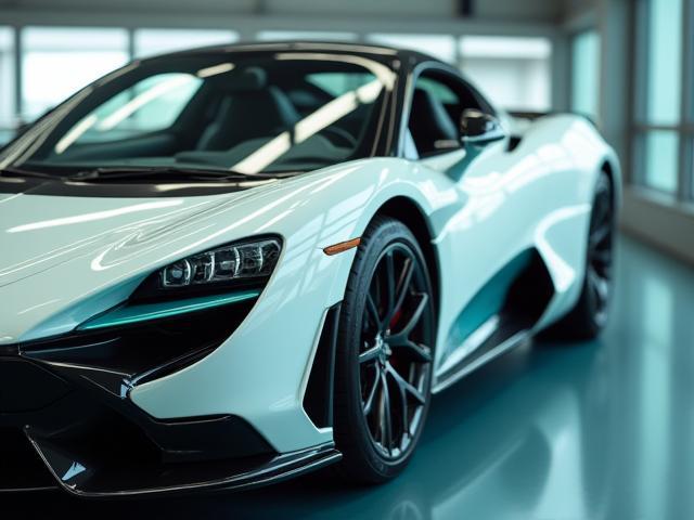 Voiture brillante après lavage extérieur et intérieur